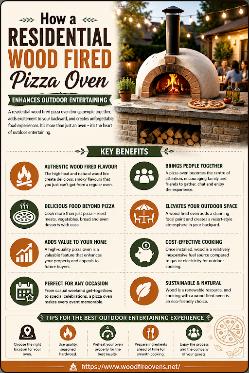 How a residential wood fired pizza oven Enhances Outdoor Entertaining