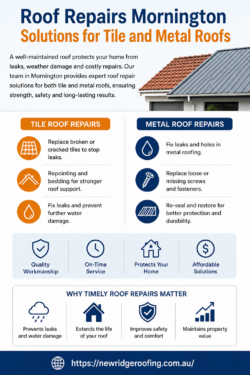 Roof Repairs Mornington Solutions for Tile and Metal Roofs