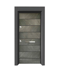 Modern Steel Frame Armored Door for Secure Home Entrances