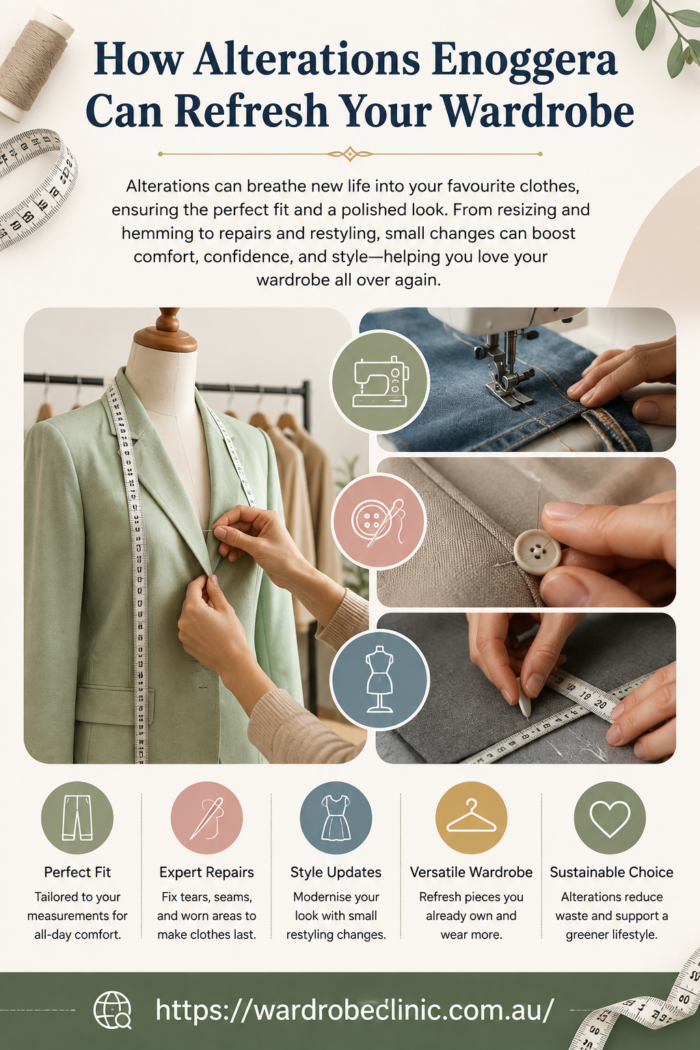 How Alterations Enoggera Can Refresh Your Wardrobe