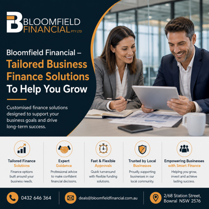 Bloomfield Financial – Tailored Business Finance