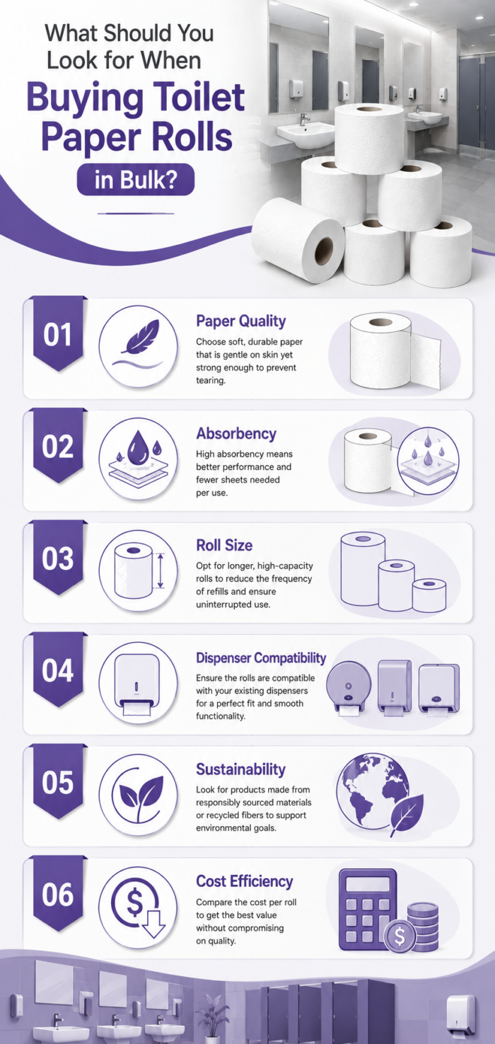 What Should You Look for When Buying Toilet Paper Rolls in Bulk?