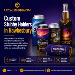 Custom Stubby Holders in Hawkesbury – Personalised for Your Brand