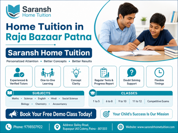 home tuition in raza bazar patna | saransh home tuition