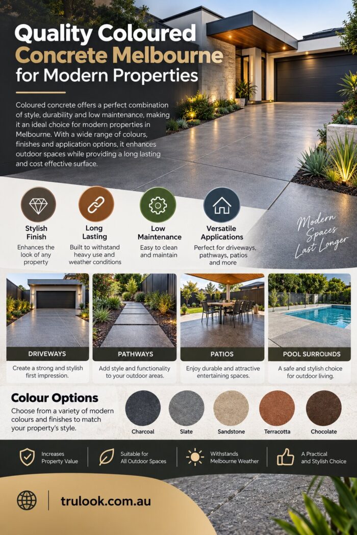 Quality Coloured Concrete Melbourne for Modern Properties