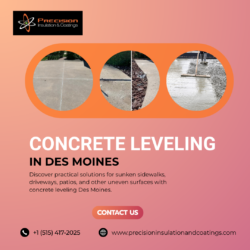 Fix Sunken Concrete With Leveling in Des Moines