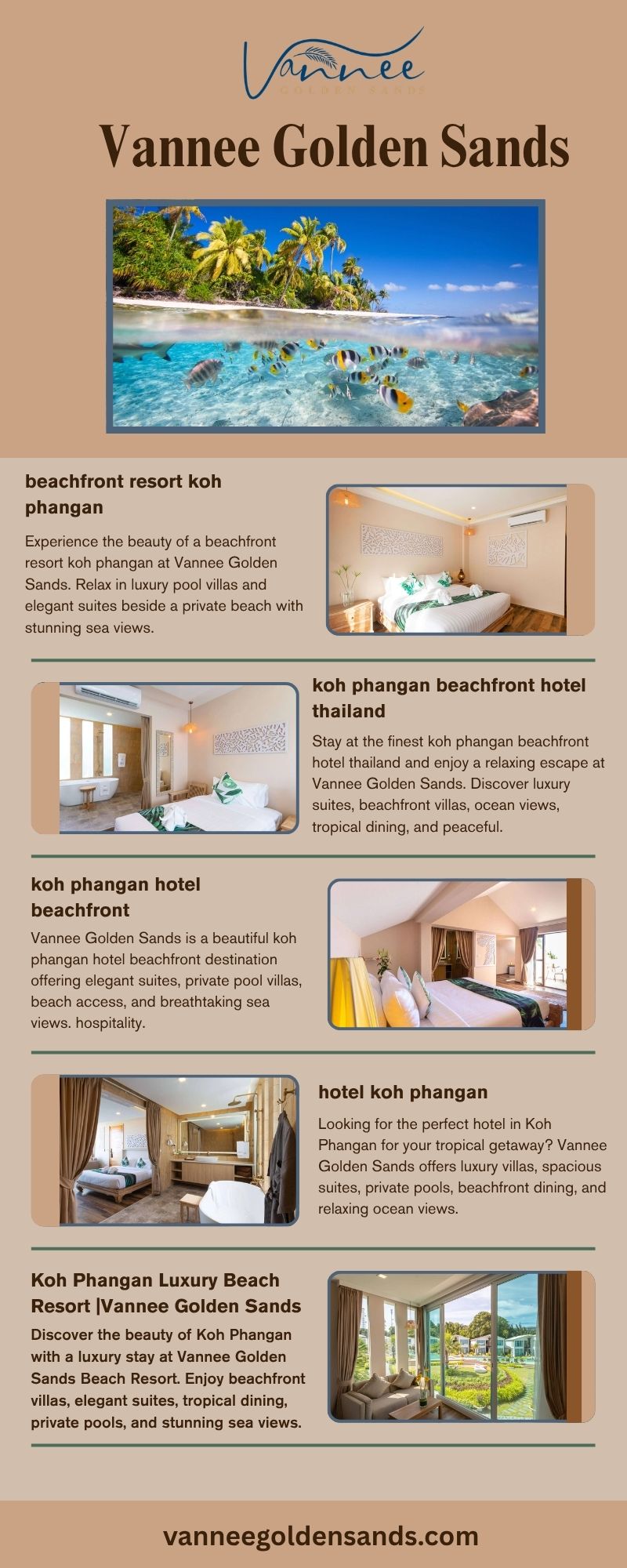 Where To Stay In Koh Phangan | Vannee Golden Sands Resort