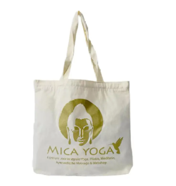 A Cotton Tote Designed with a Zippered Top
