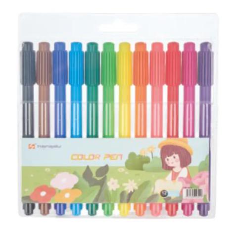 Fine-Nib Watercolor Pens for Coloring and Stationery Ranges