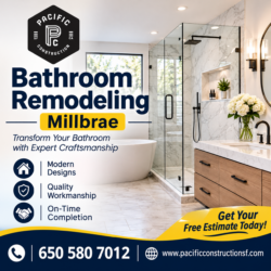 Bathroom Remodeling Millbrae – Create a Modern & Functional Bathroom Space