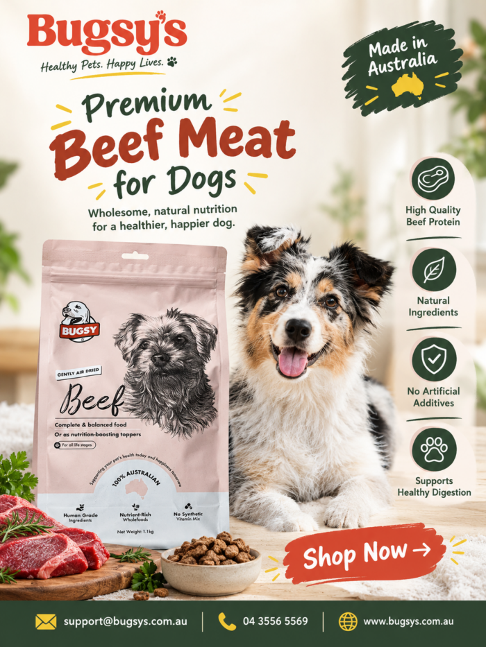 Beef Meat for Dogs | Bugsy’s Air-Dried Beef Dog Food