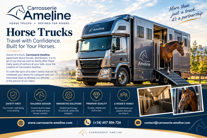 Horse Trucks by Carrosserie Ameline | Innovative Horse Transport Solutions