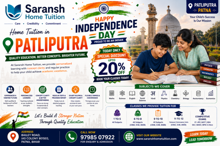 Home tuition in patliputra | Saransh home tuition