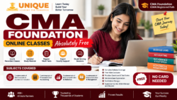 CMA Foundation Online Classes – Absolutely Free by Unique Academy for Commerce