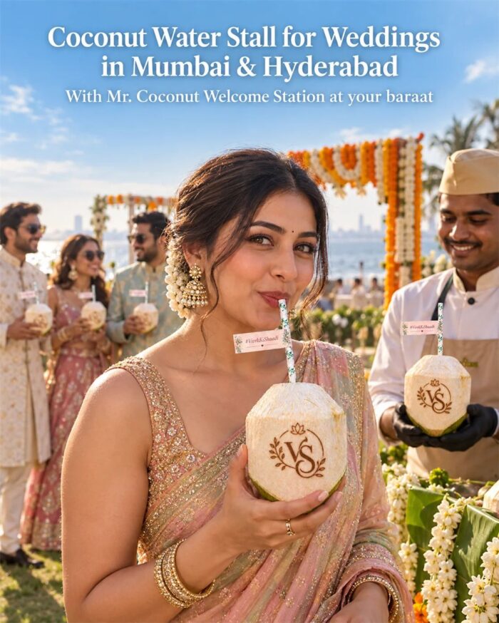 Coconut Water Stall for Weddings in Mumbai & Hyderabad