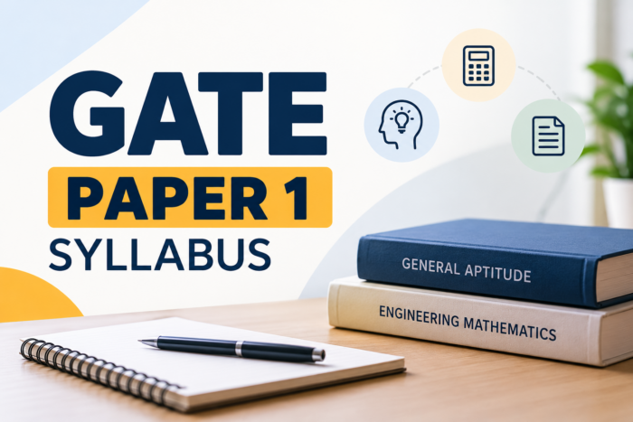 GATE Paper 1 Syllabus 2027 – Preparation Guide