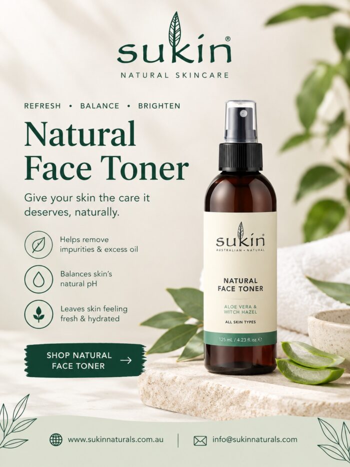 Natural Face Toner for Fresh, Balanced Skin | Sukin Naturals