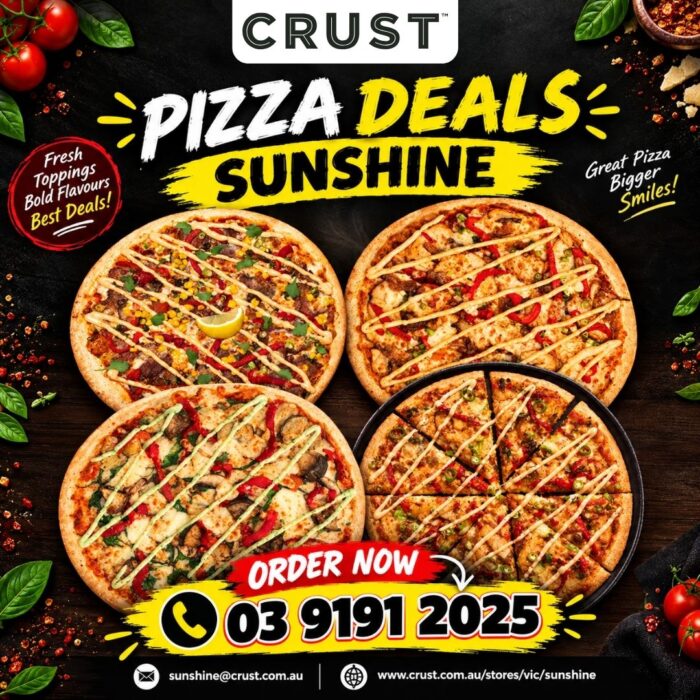 Get Fresh Pizza Deals Sunshine with Crust Pizza