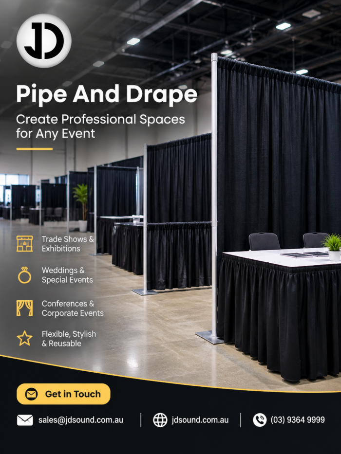 Pipe And Drape Systems for Professional Events and Exhibitions