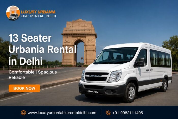 13 Seater Urbania Rental in Delhi at Best Rates