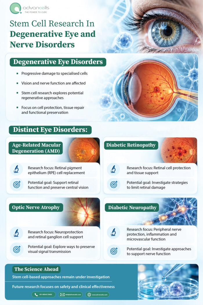Stem Cell Research in Degenerative Eye and Nerve Disorders