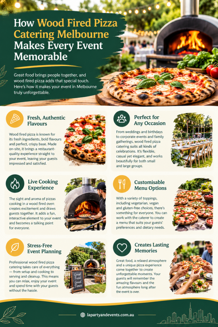 How Wood Fired Pizza Catering Melbourne Makes Every Event Memorable