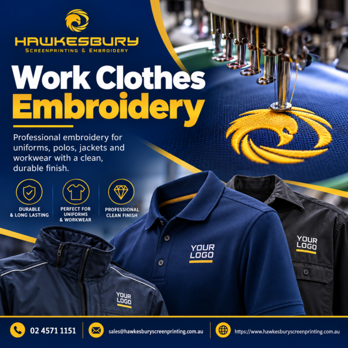Work Clothes Embroidery – Professional Branding for Your Team