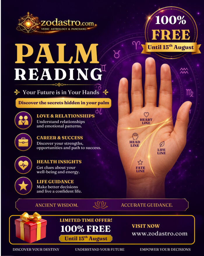 Online Palmistry Reading – Explore Your Palm Lines | Zodastro